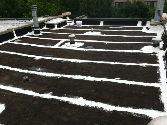 Defective seams and flashings prepped before roof coating